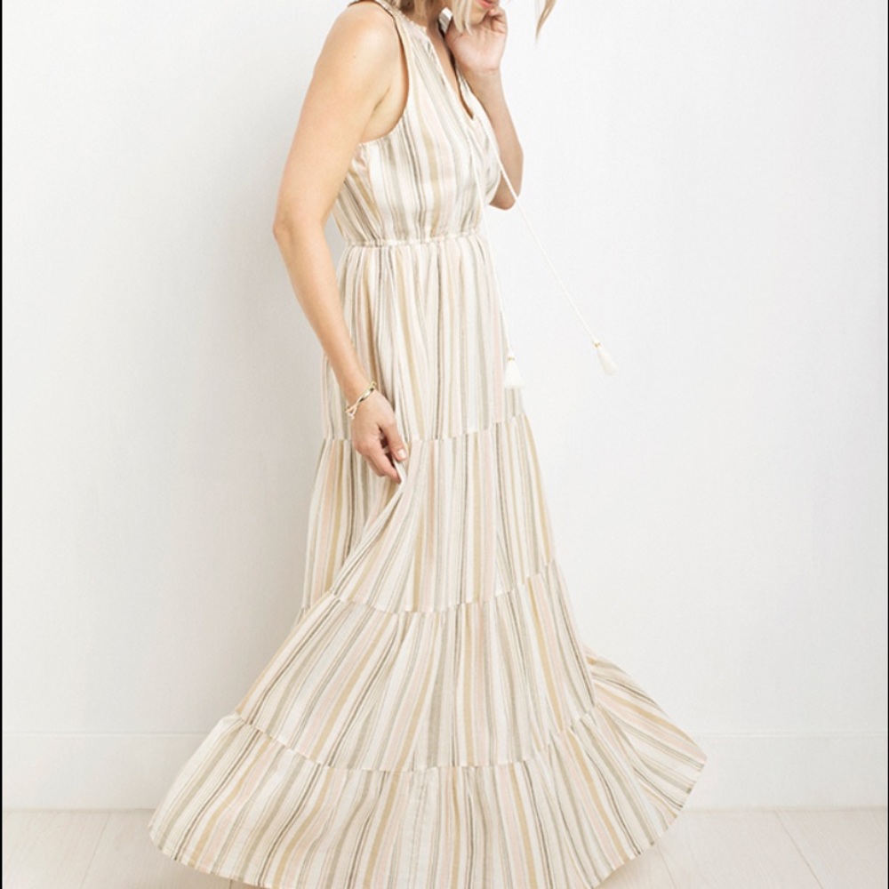 LC Striped Maxi Dress - NWT
